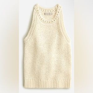 J. Crew - High-neck textured pointelle sweater-tank
